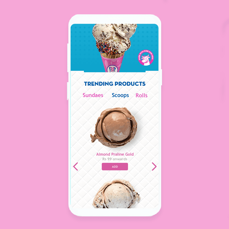 Baskin Robbins Website